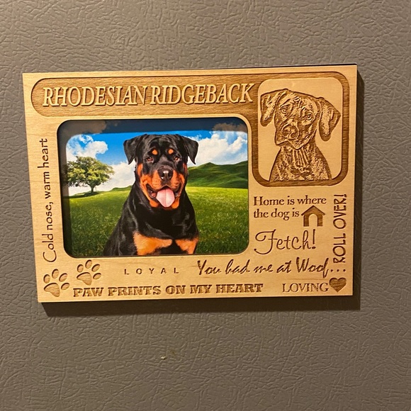 Magnetic picture frame. Rhodesian Ridgeback. New in package. - Picture 1 of 2